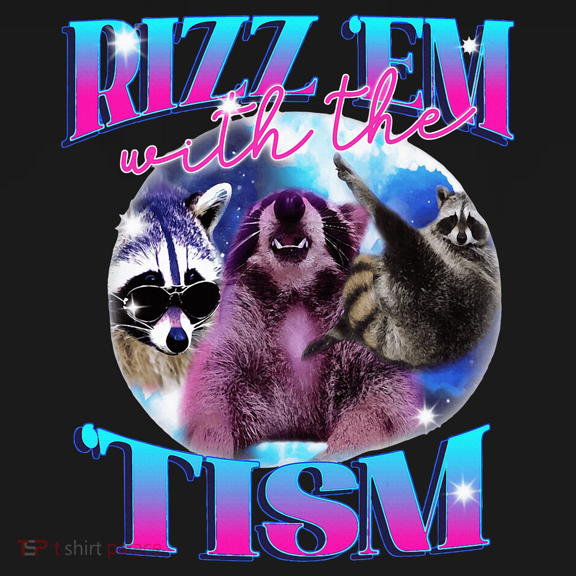 Autism Funny Rizz Em With The Tism Meme Autistic Opossum Women's Hoodie