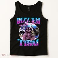 Autism Funny Rizz Em With The Tism Meme Autistic Opossum Tank Top thumb 2