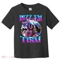 Autism Funny Rizz Em With The Tism Meme Autistic Opossum Toddler T-Shirt thumb 0