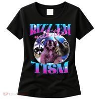 Autism Funny Rizz Em With The Tism Meme Autistic Opossum Women's T-Shirt thumb 0