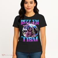 Autism Funny Rizz Em With The Tism Meme Autistic Opossum Women's T-Shirt thumb 4