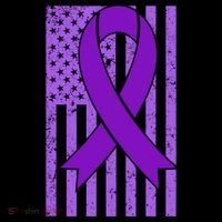 American Flag Ribbon Purple Sarcoidosis Awareness Great Gift Coffee Mug thumb 5