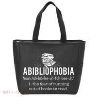 Abibliophobia Funny Reading Bookworm Reader Gift Tote Bag thumb 0