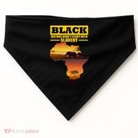 Africa Pride Black History Didn't Start With Slavery USA-Made Doggie Bandana thumb 0
