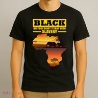 Africa Pride Black History Didn't Start With Slavery T-Shirt thumb 3