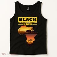 Africa Pride Black History Didn't Start With Slavery Tank Top thumb 2