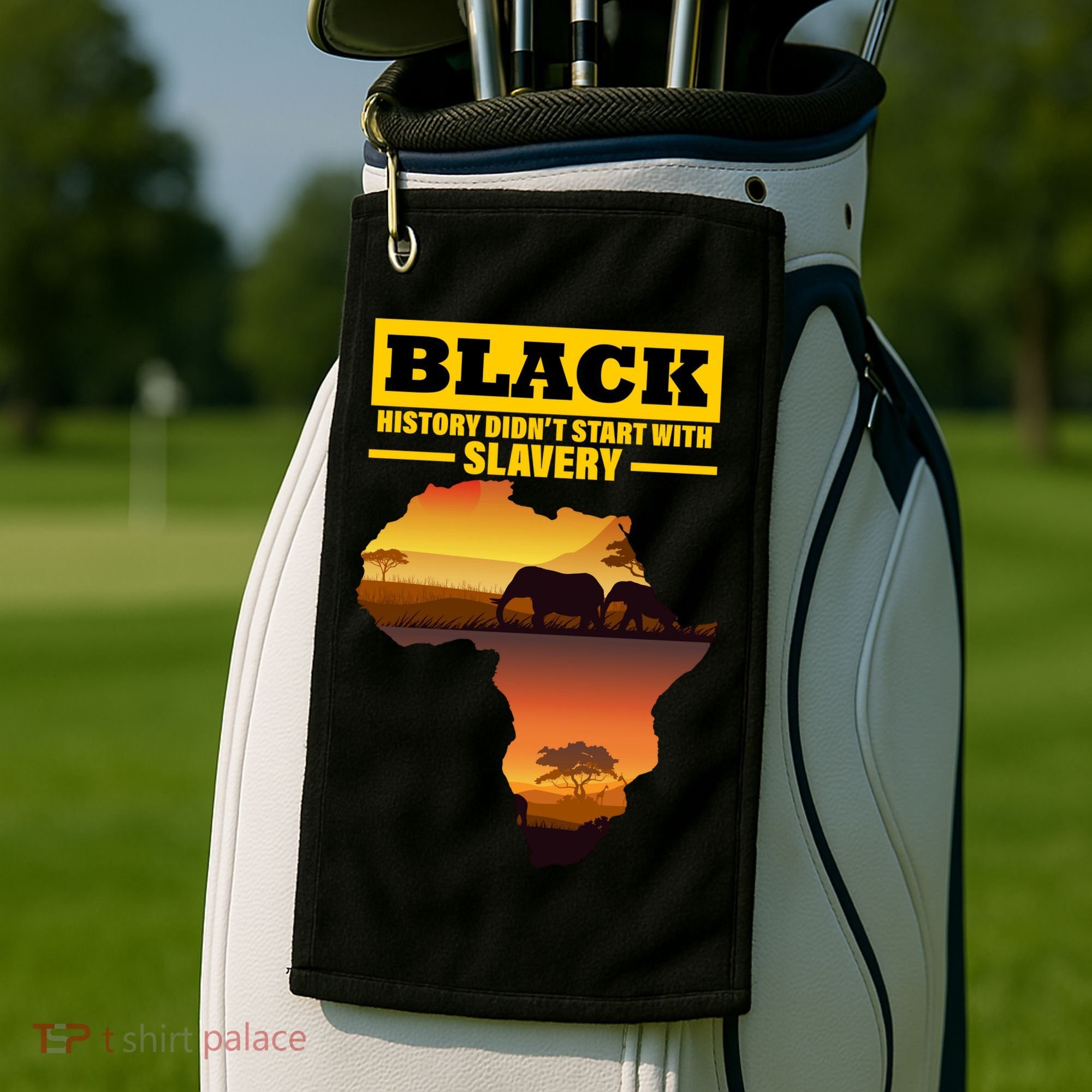 Africa Pride Black History Didn't Start With Slavery Golf Towel