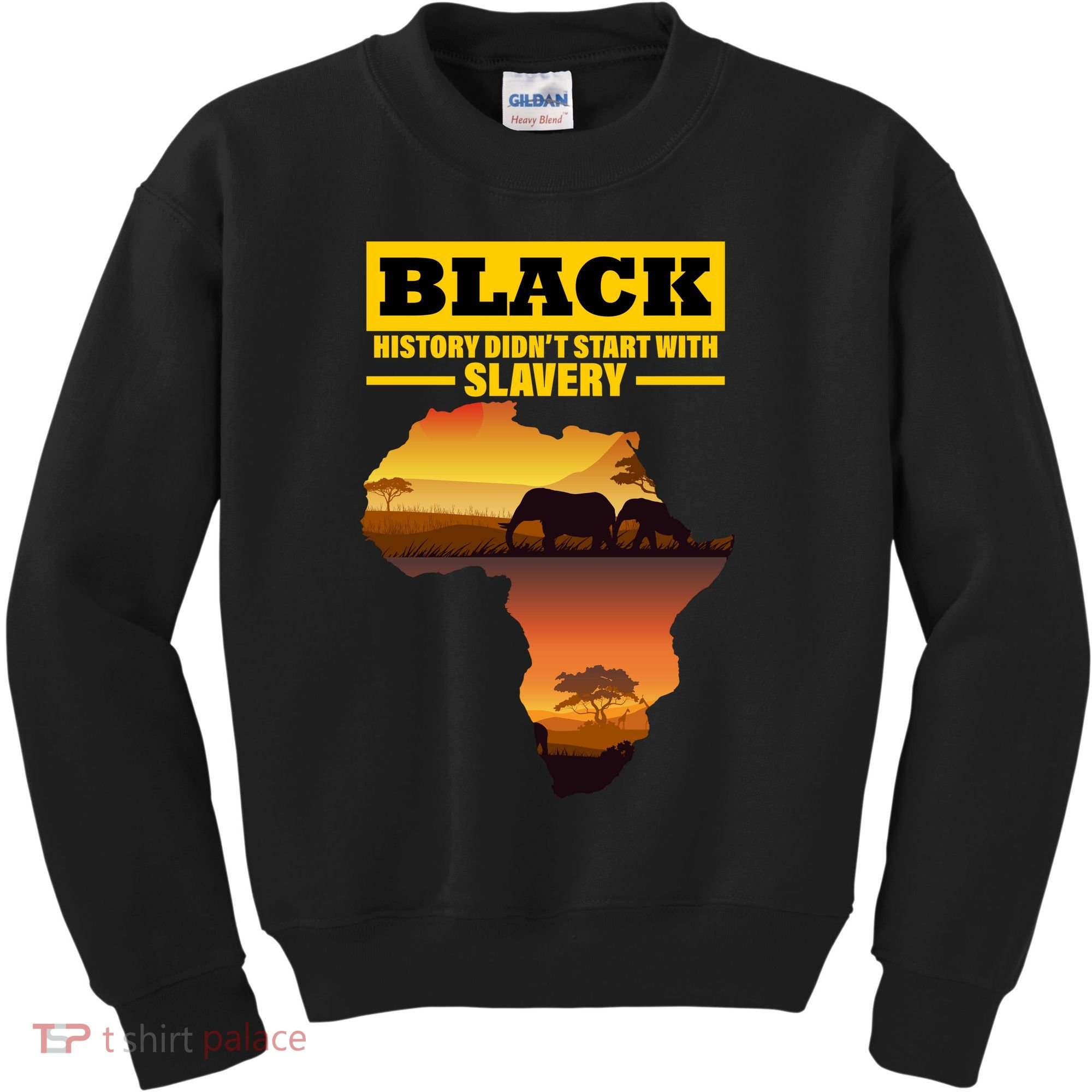 Africa Pride Black History Didn't Start With Slavery Kids Sweatshirt