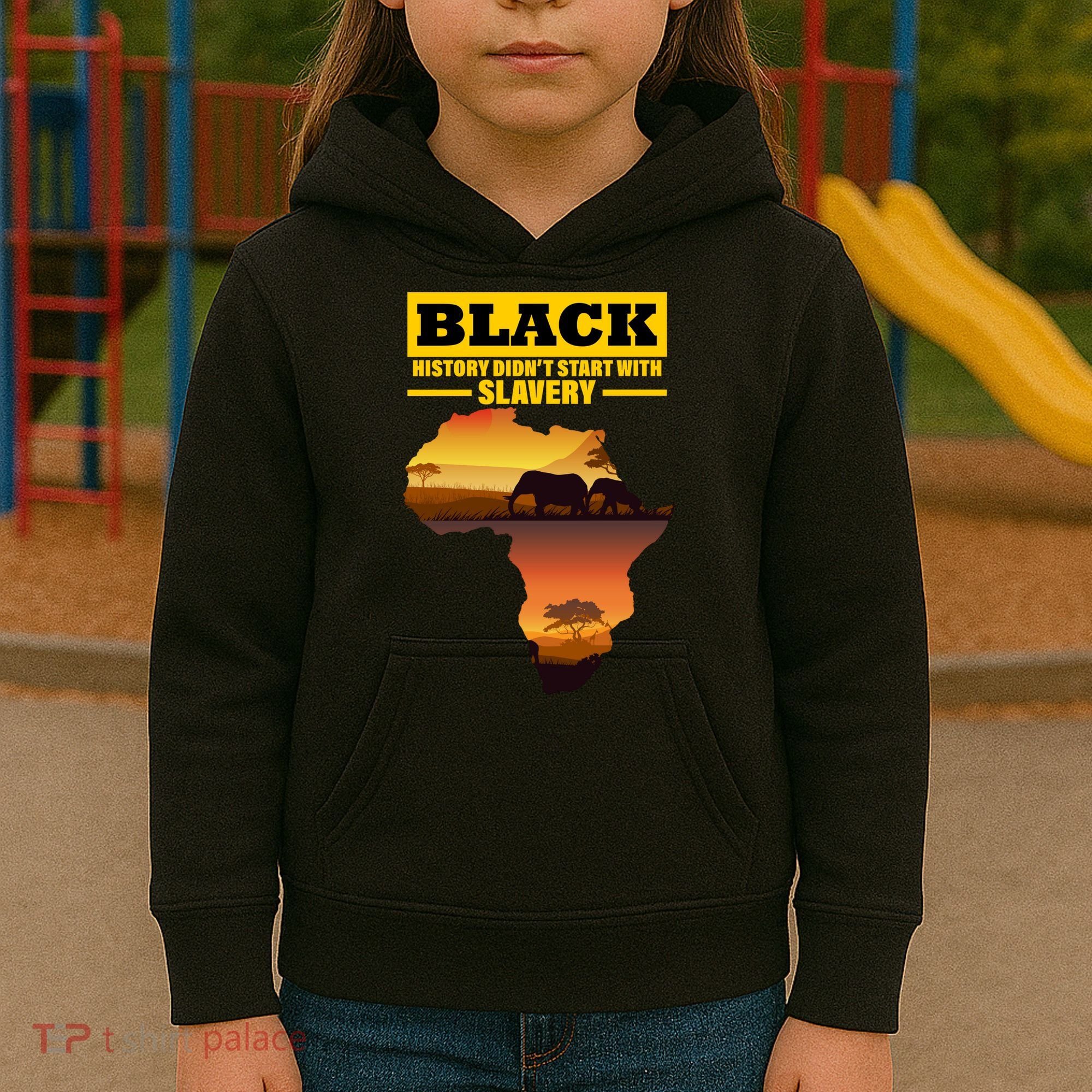 Africa Pride Black History Didn't Start With Slavery Kids Hoodie