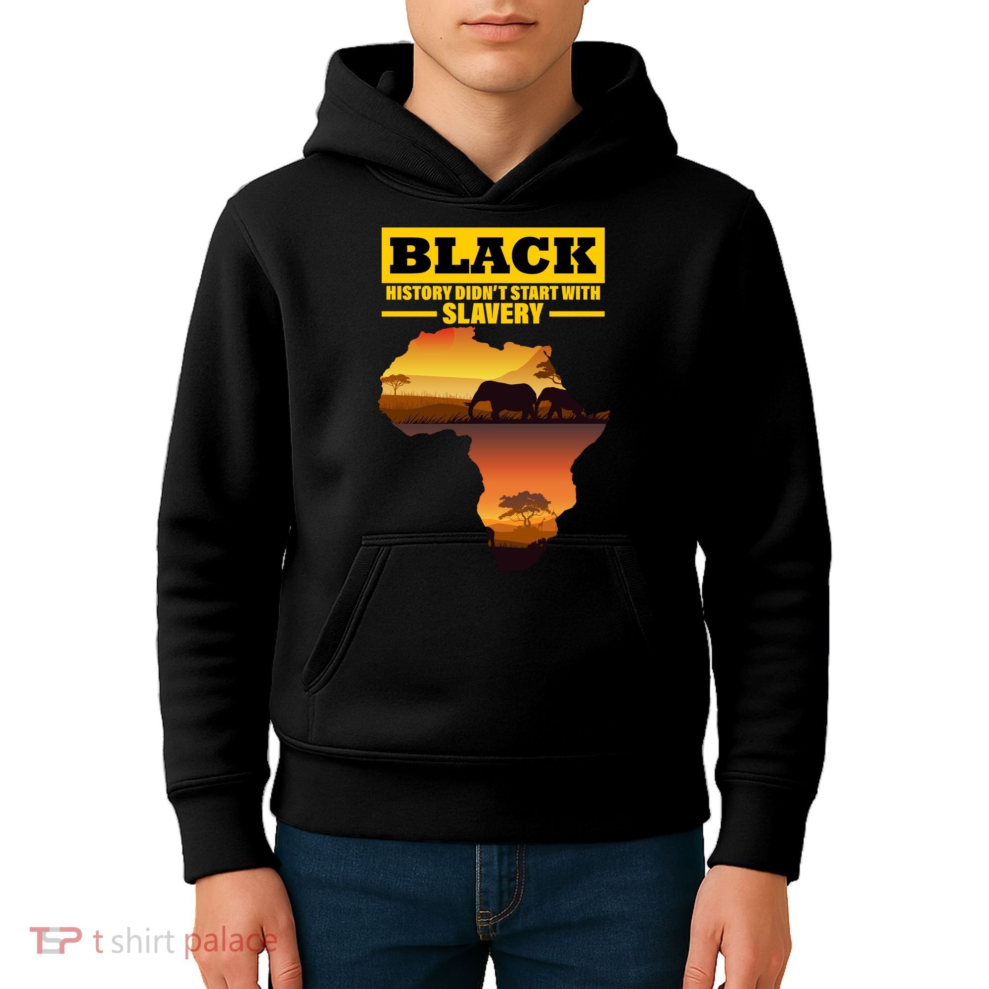 Africa Pride Black History Didn't Start With Slavery Kids Hoodie