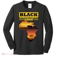 Africa Pride Black History Didn't Start With Slavery Kids Long Sleeve Shirt thumb 0
