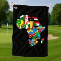 Africa Proud African Country Flags   Golf Towel thumb 1