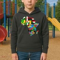 Africa Proud African Country Flags   Kids Hoodie thumb 2