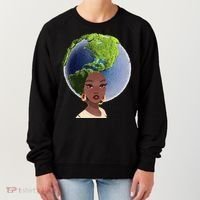 African American Afro World Earth Women's Sweatshirt thumb 0