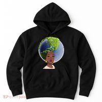 African American Afro World Earth Hoodie thumb 0