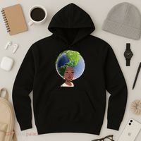 African American Afro World Earth Hoodie thumb 3