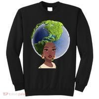 African American Afro World Earth Sweatshirt thumb 0