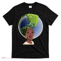 African American Afro World Earth T-Shirt thumb 0
