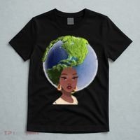 African American Afro World Earth T-Shirt thumb 5