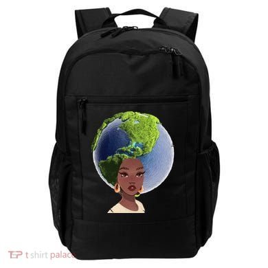 African American Afro World Earth Backpack