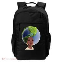 African American Afro World Earth Backpack thumb 0