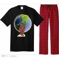 African American Afro World Earth Pajama Set thumb 0