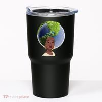 African American Afro World Earth Tumbler thumb 0