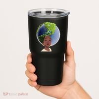 African American Afro World Earth Tumbler thumb 2