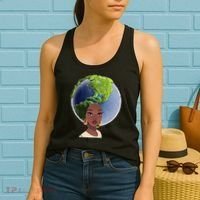 African American Afro World Earth Women's Tank Top thumb 2