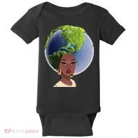 African American Afro World Earth Baby Bodysuit thumb 0
