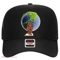 African American Afro World Earth Hat thumb 0