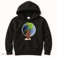 African American Afro World Earth Kids Hoodie thumb 0