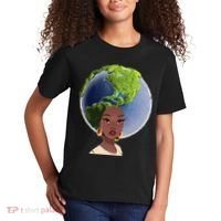 African American Afro World Earth Kids T-Shirt thumb 2