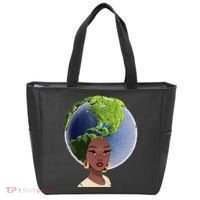 African American Afro World Earth Tote Bag thumb 0
