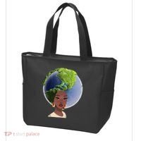 African American Afro World Earth Tote Bag thumb 3
