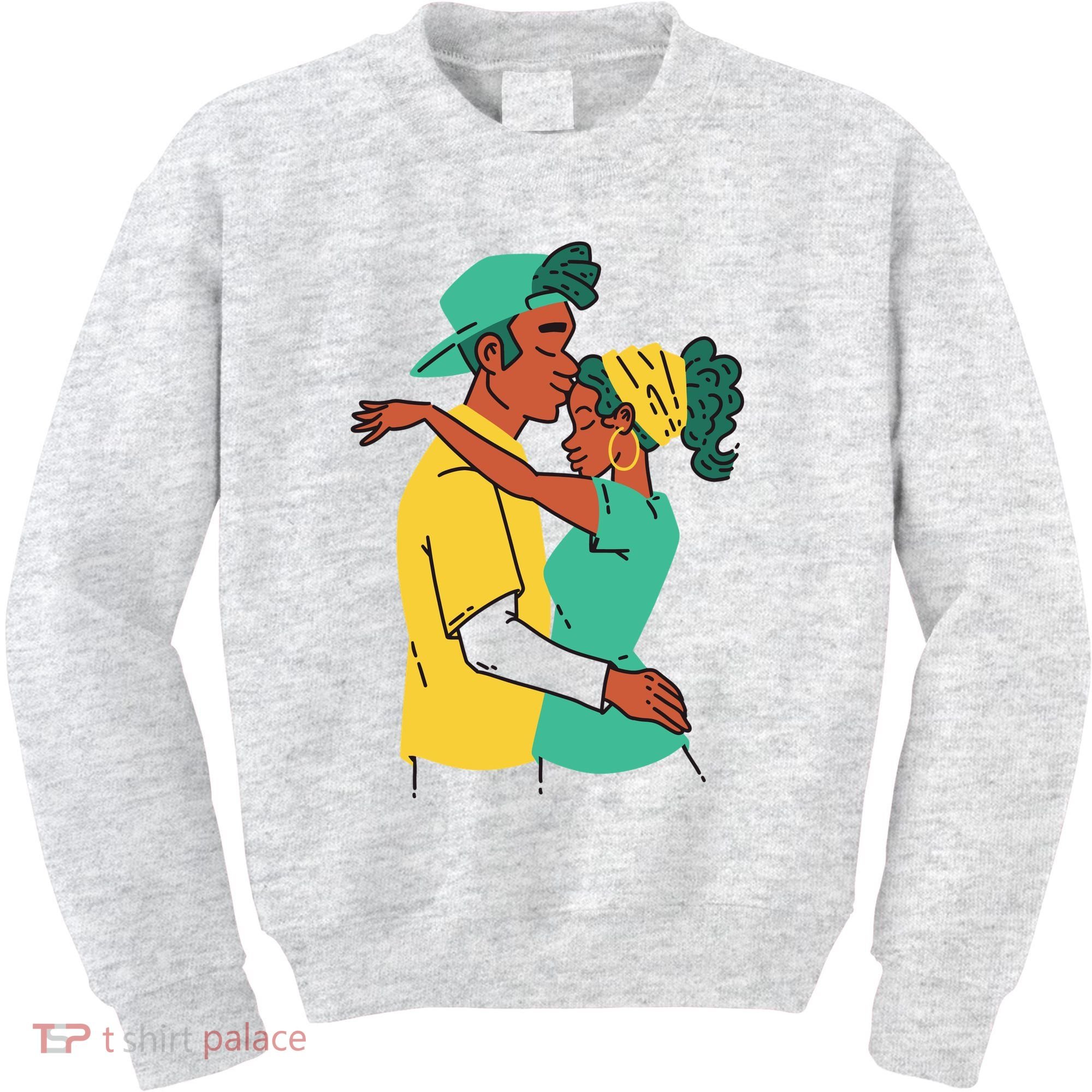 African American Couple Kids Sweatshirt