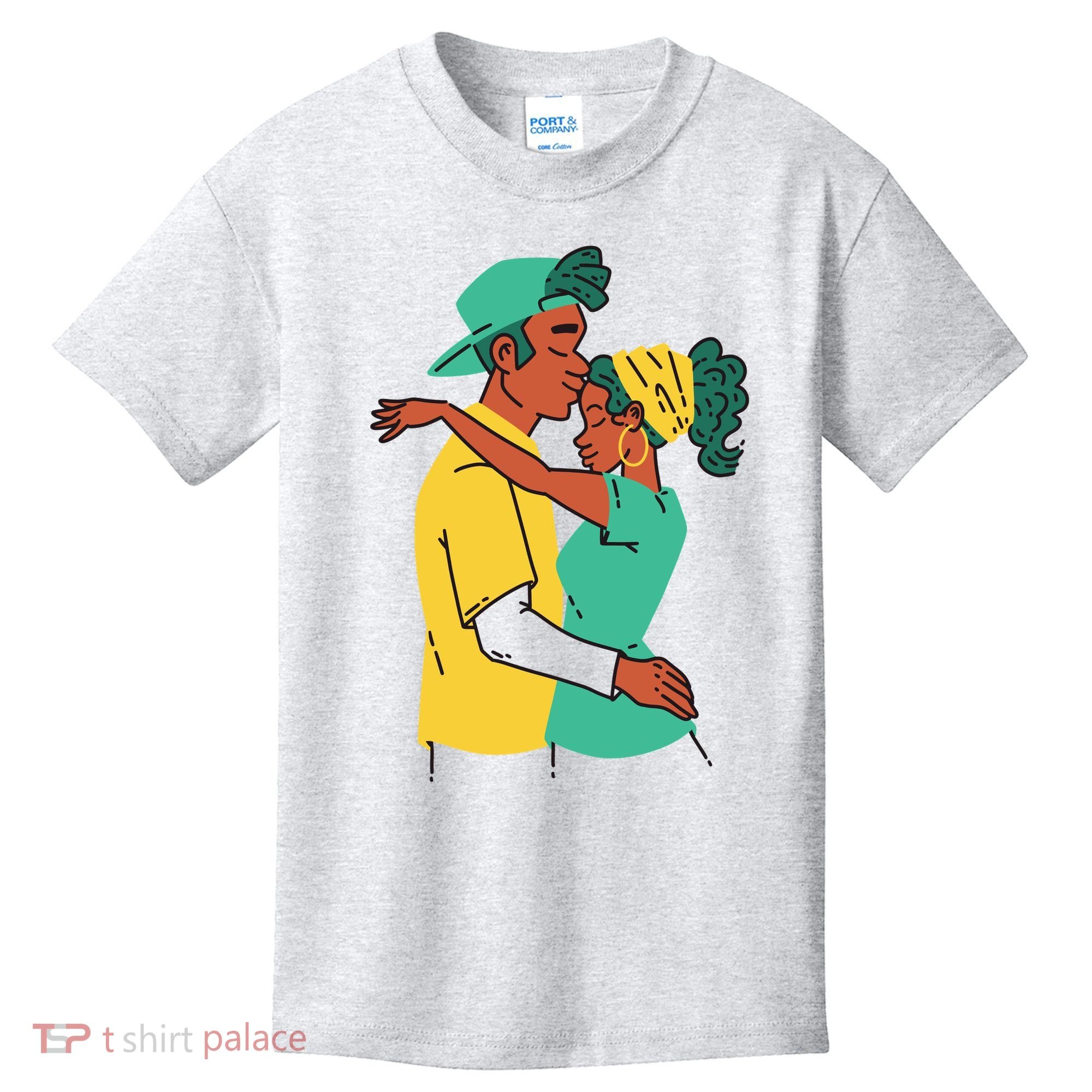 African American Couple Kids T-Shirt