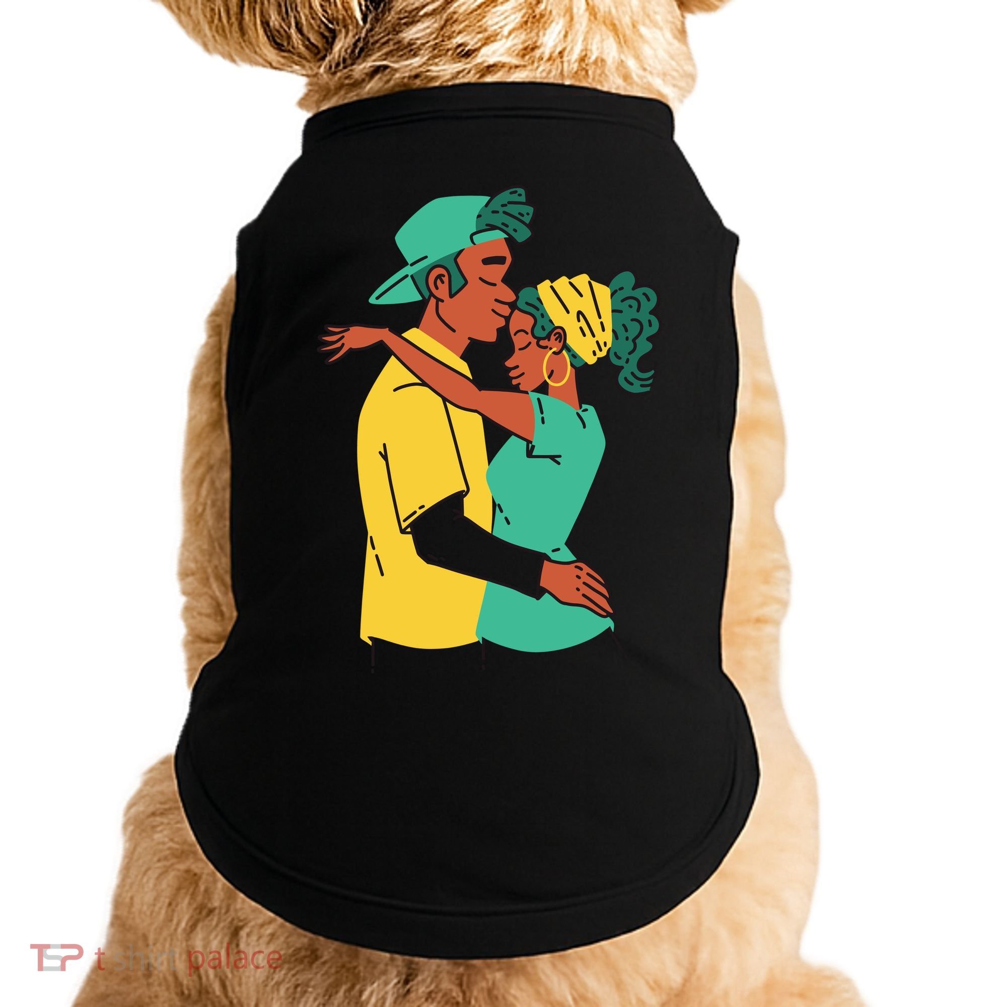 African American Couple Doggie Tank