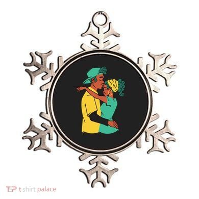 African American Couple Ornament