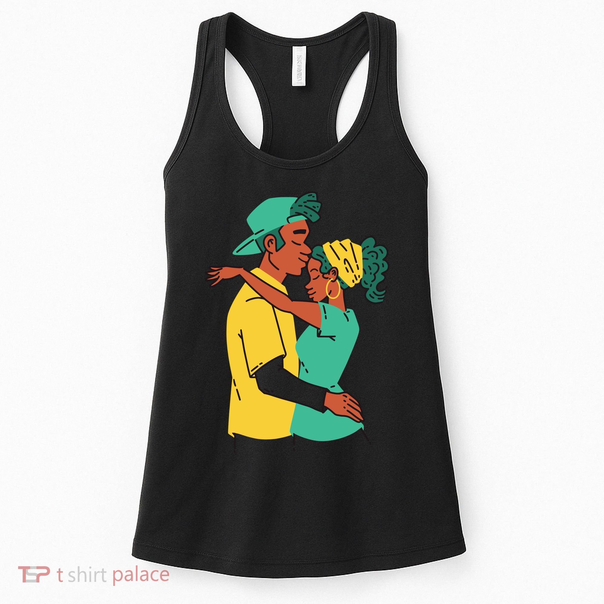 African American Couple Women's Tank Top