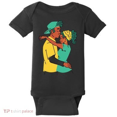 African American Couple Baby Bodysuit