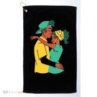 African American Couple Golf Towel thumb 0