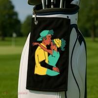 African American Couple Golf Towel thumb 2