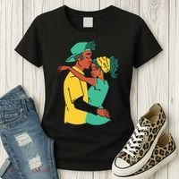 African American Couple Women's T-Shirt thumb 3