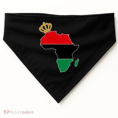 African American Pride Crown USA-Made Doggie Bandana