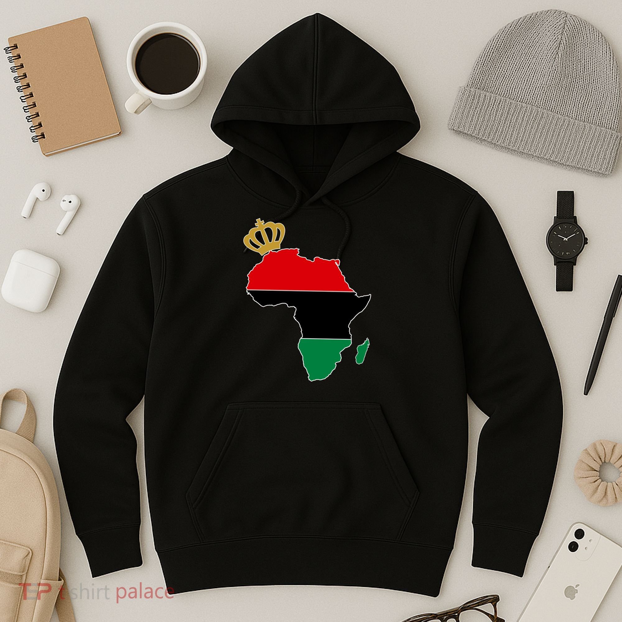 African American Pride Crown Hoodie