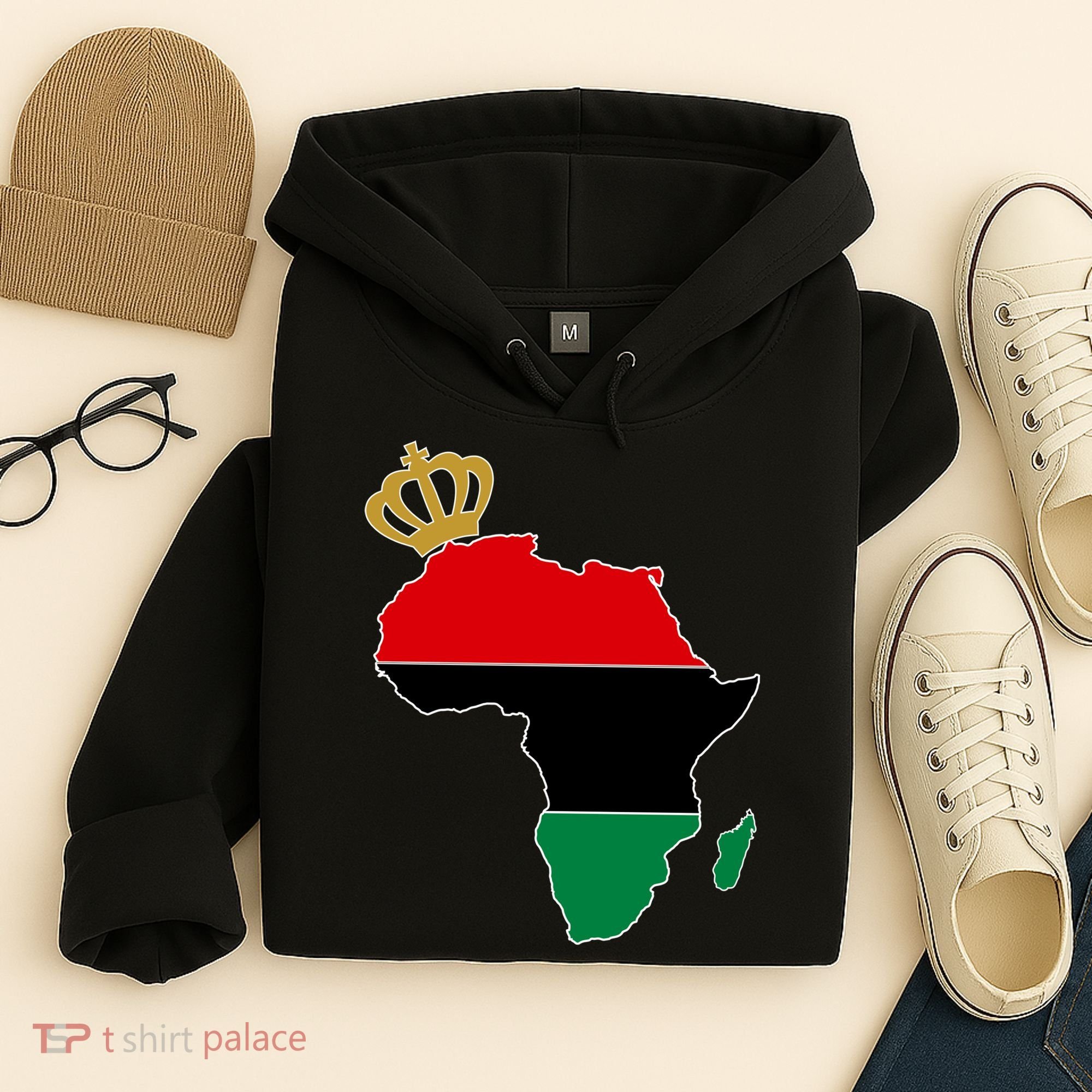 African American Pride Crown Hoodie