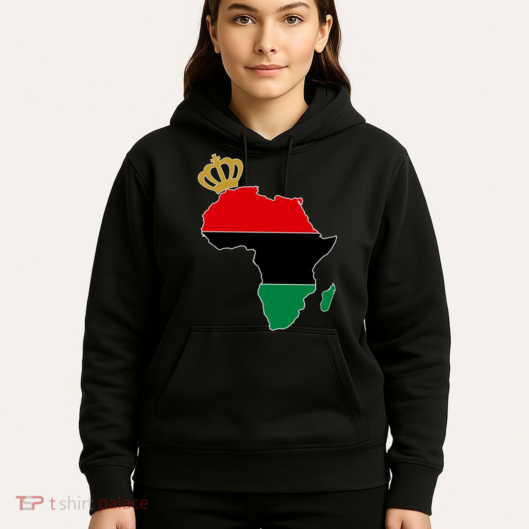 African American Pride Crown Hoodie