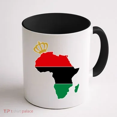 African American Pride Crown Coffee Mug back