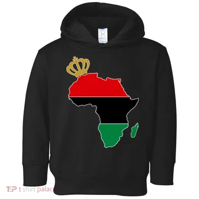 African American Pride Crown Toddler Hoodie